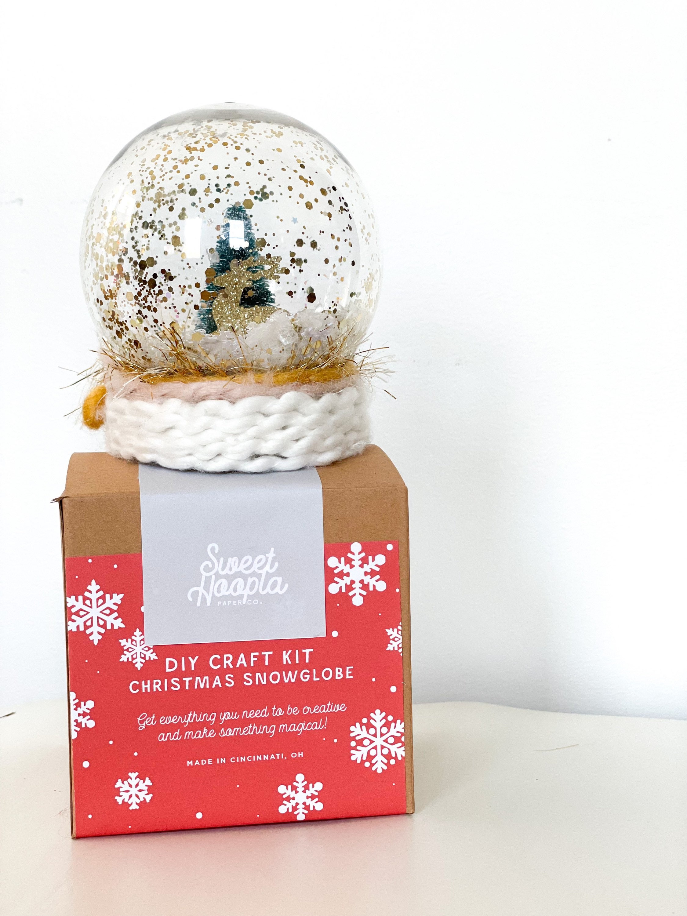 Christmas Snow Globe DIY Craft Kit Christmas Craft Kit Etsy