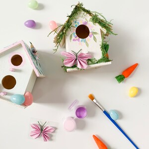 Easter DIY Craft Kit Easter Birdhouse Kids Spring Craft image 5