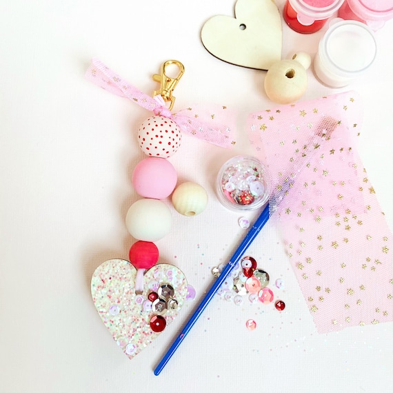 DIY Valentine Keychain Craft Kit 