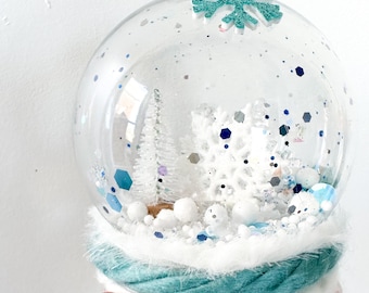 Kit de bricolage de boule à neige Winter Wonderland | Kit d’artisanat des Fêtes | Kit d'artisanat pour enfants | Artisanat de Noël