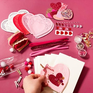 DIY Valentine Card Craft Kit | Valentine Mailbox Craft | Kids Valentine’s Day Craft