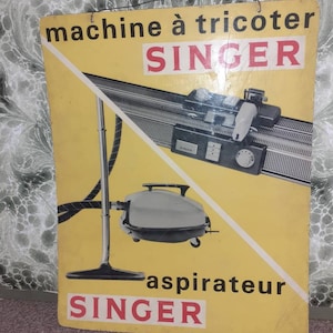Plastic advertising plate from the 50s