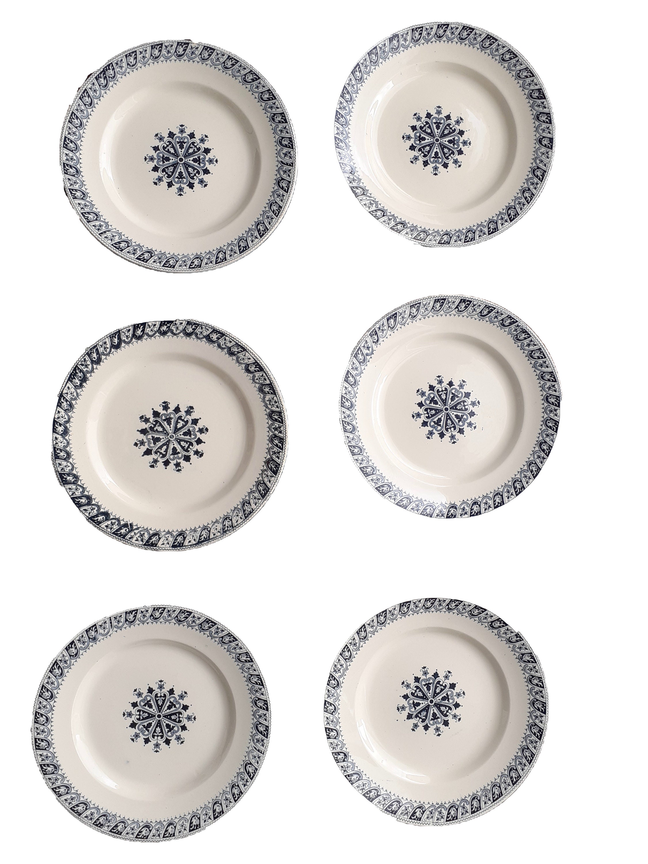 Assiettes Plates Salins Henri Ii