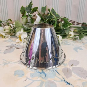 Silver metal lampshade