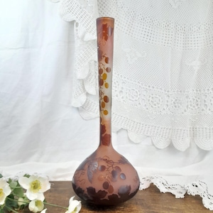 Very large Émile Gallé vase