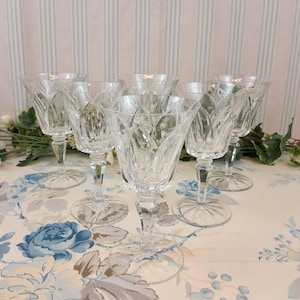 6 Saint Louis Crystal Water Glasses, Camargue Model