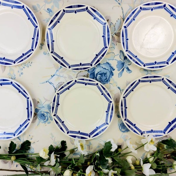 Set of 5 dessert plates model Sedal Badonviller