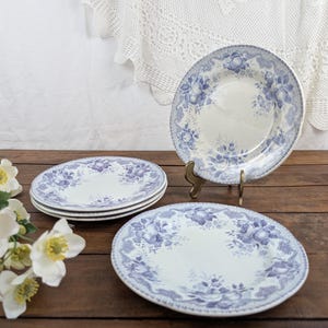5 Creil and Montereau dessert plates