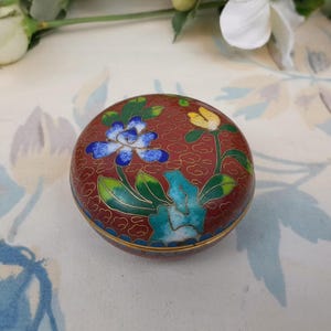 Cloisonné enamel box