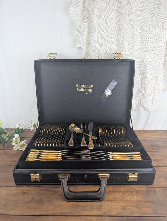 Bestecke Solingen 67-piece Gold-plated Cutlery Set - Etsy
