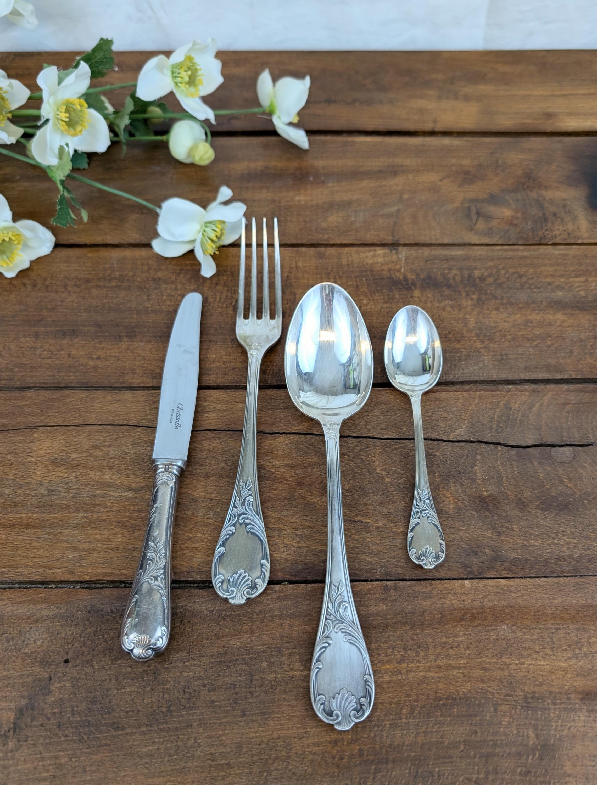 Christofle Marly 48-piece Flatware Set - Etsy