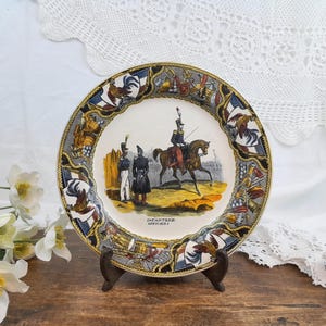 Creil and Montereau talking plate 1840