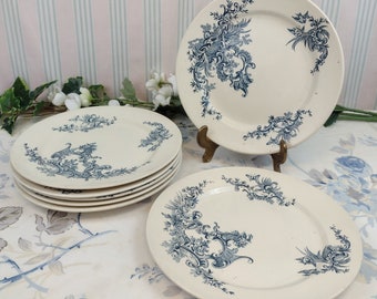 6 B.F.K. Regent dinner plates