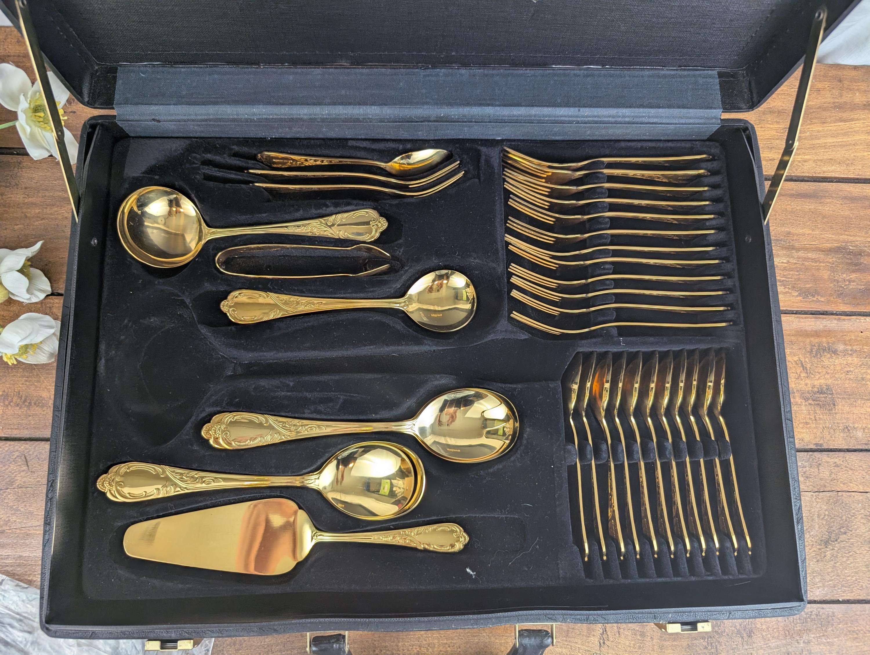 Bestecke Solingen 67-piece Gold-plated Cutlery Set - Etsy