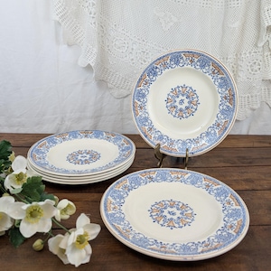 6 Longwy Rouennais dinner plates