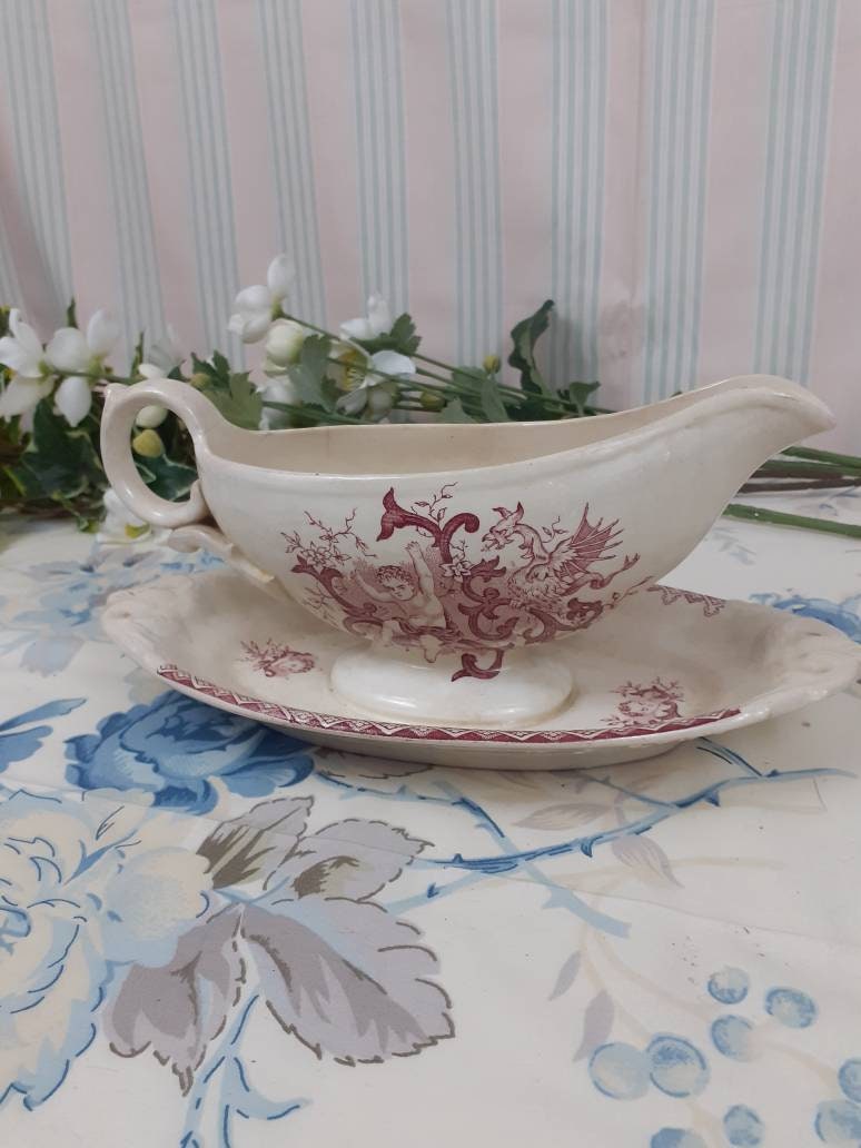 Saucière Modèle Amour Rose Badonviller