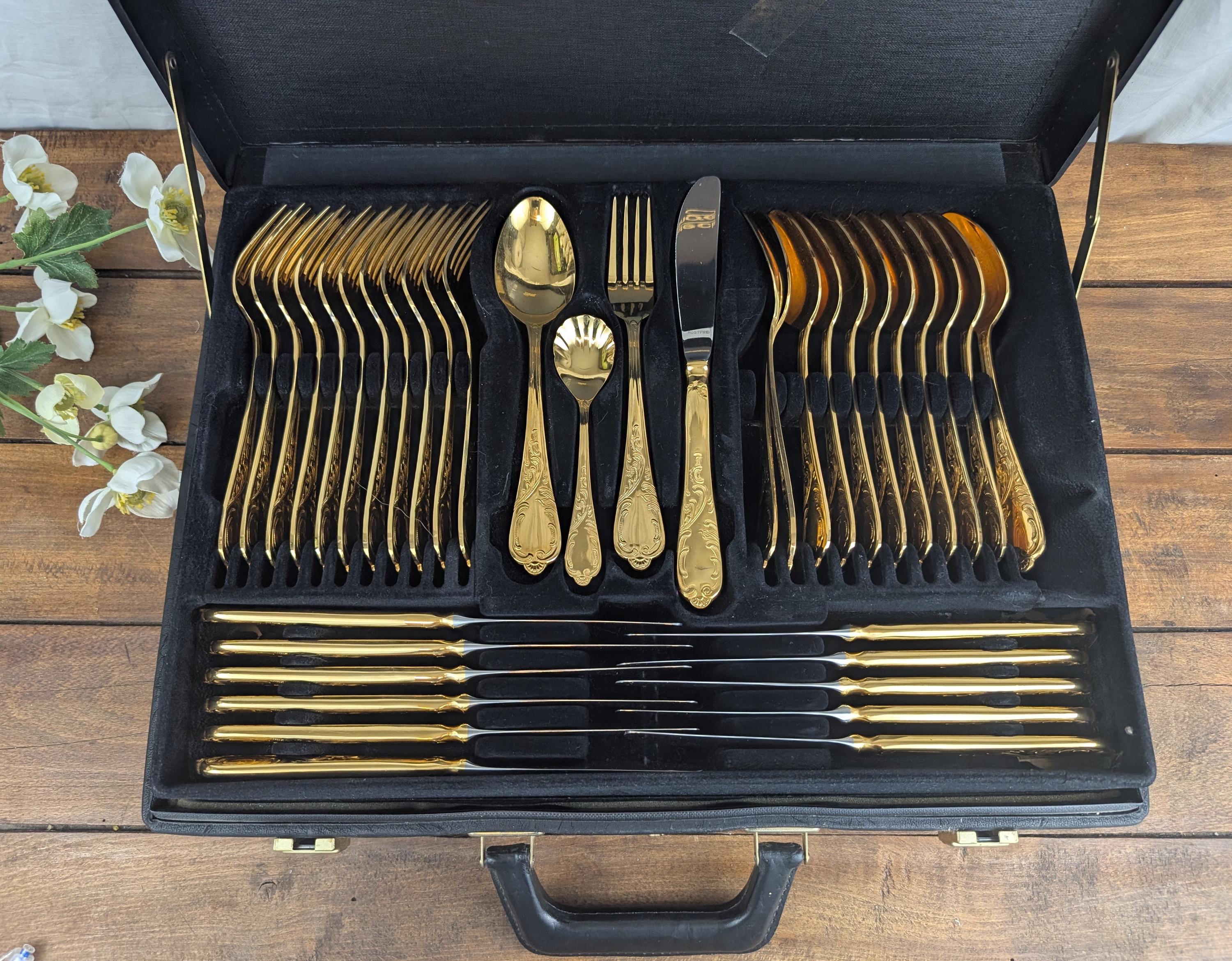 Bestecke Solingen 67-piece Gold-plated Cutlery Set - Etsy