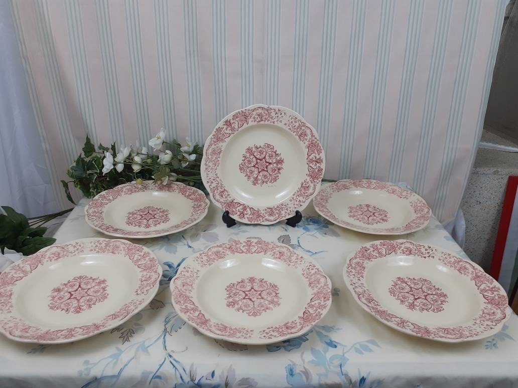 Assiettes Longchamp Modèle Bella Rose