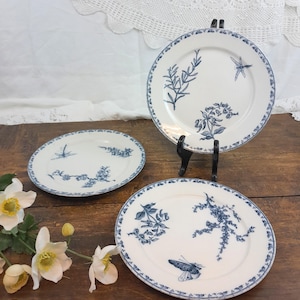 3 Sarreguemines Carmen dessert plates