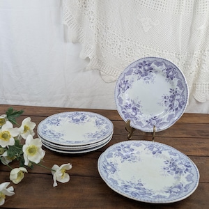 6 Dessert plates Creil and Montereau