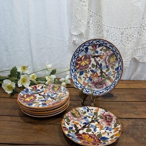 7 Gien Peony Saucers - Etsy