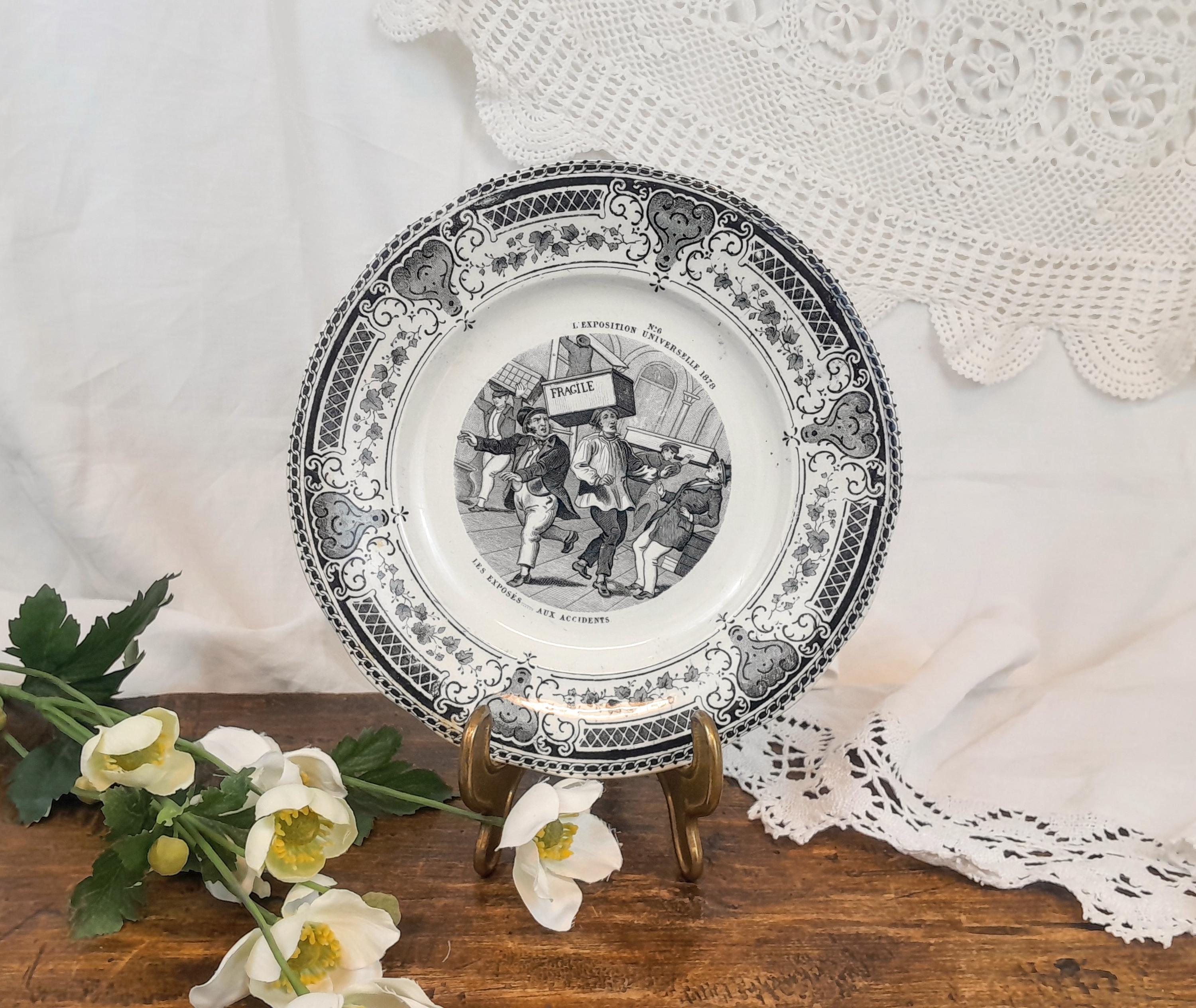 クレイユとモントローのトーキングプレート - Etsy 日本