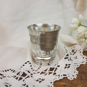 Silver-plated chicks cup