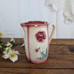 Red earthenware pitcher