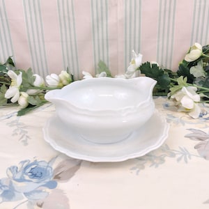 Saucière en Porcelaine de Limoges Jammet Seignolles
