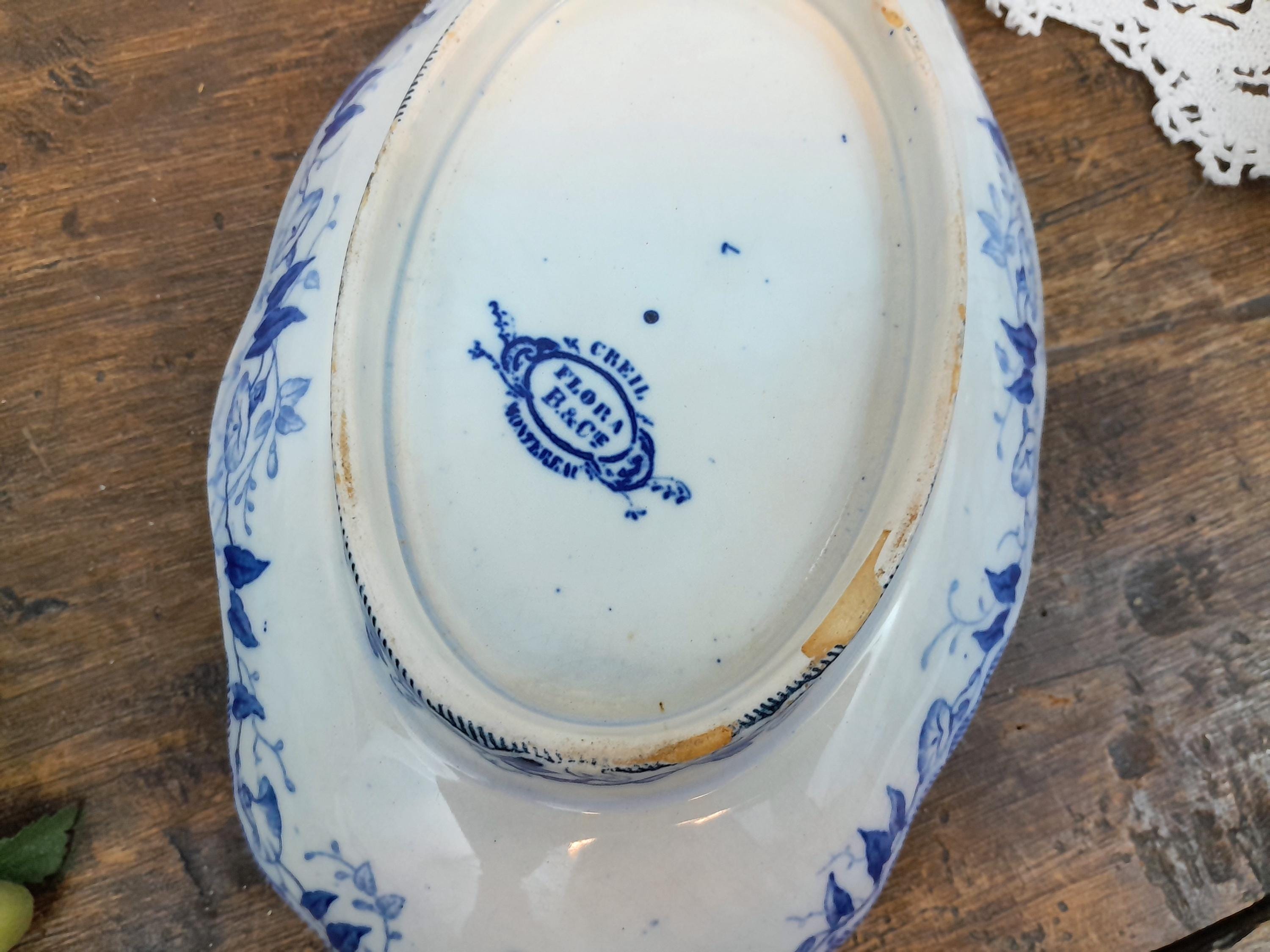 食器 creil et montrou SYLVA Flora Ravier Creil and Montereau - Etsy