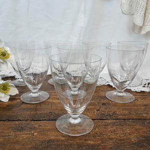 8 Water glasses 1950