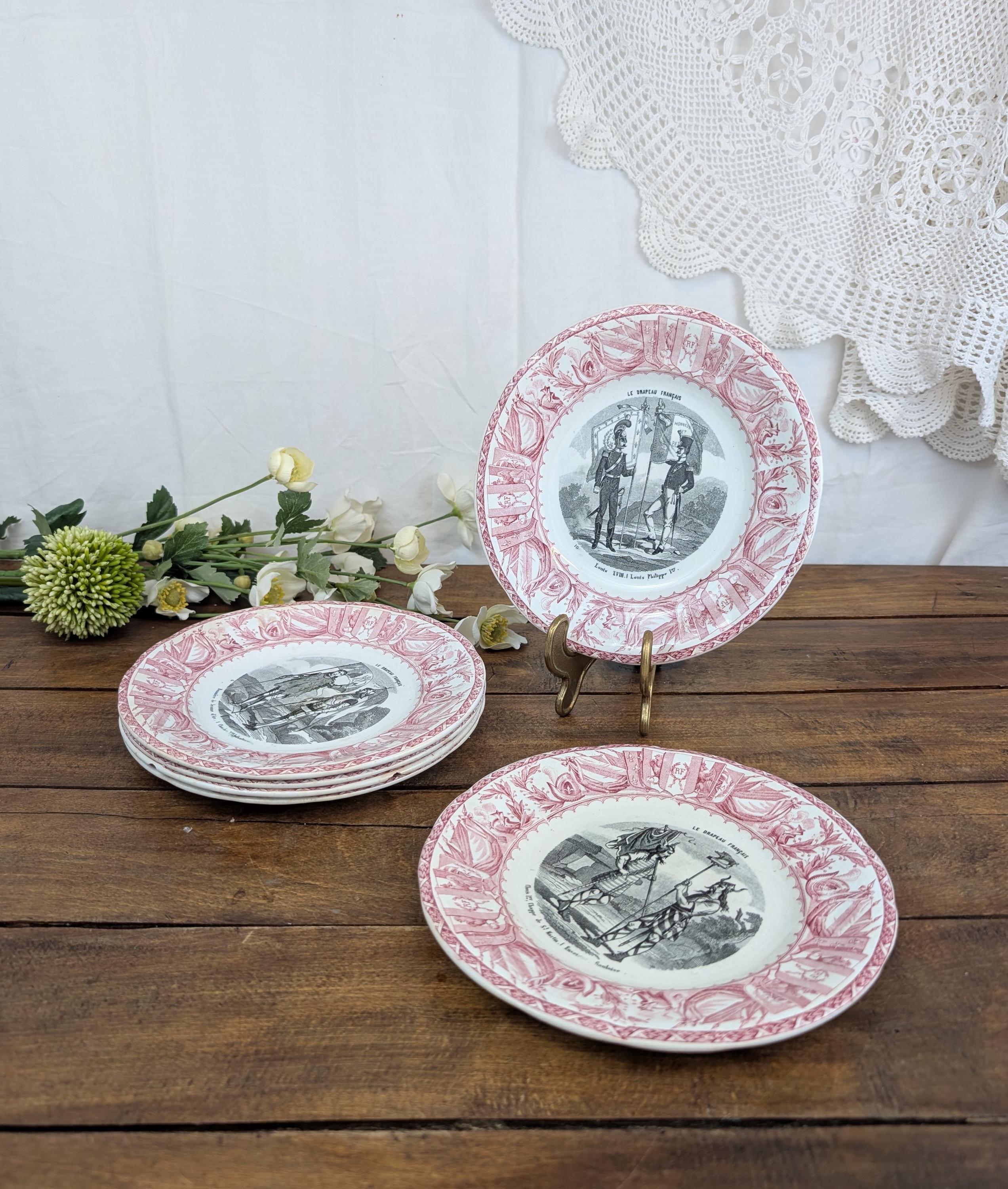 フランスアンティーク K&G Lunéville（リュネヴィル）りんごの花-① Luneville france kg - Etsy 日本