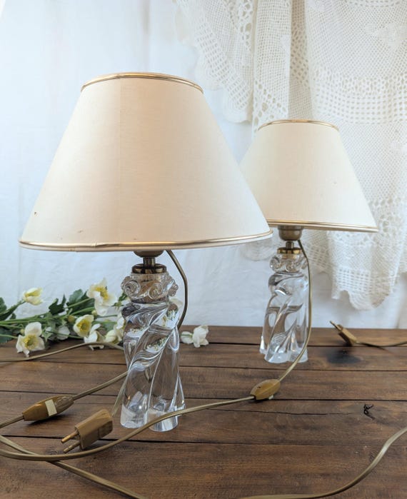 Paire de lampes Cristal Baccarat