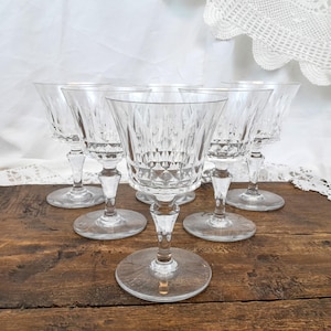 Baccarat Picadilly white wine glasses