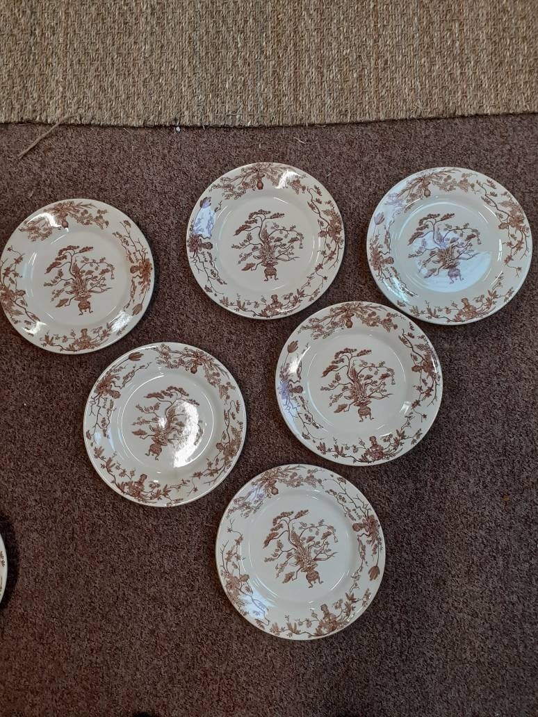 6 Assiettes Yedo Gien Plates