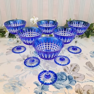 6 Pavane Champagne Glasses in Arques Crystal