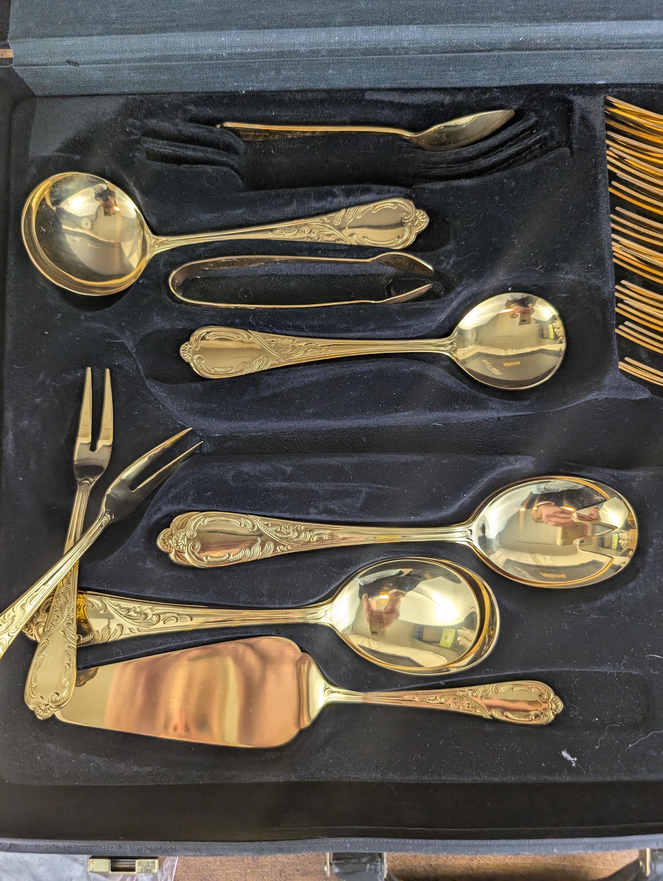 Bestecke Solingen 67-piece Gold-plated Cutlery Set - Etsy