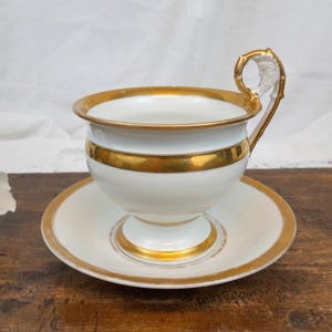 Old Paris Porcelain Chocolate Cup