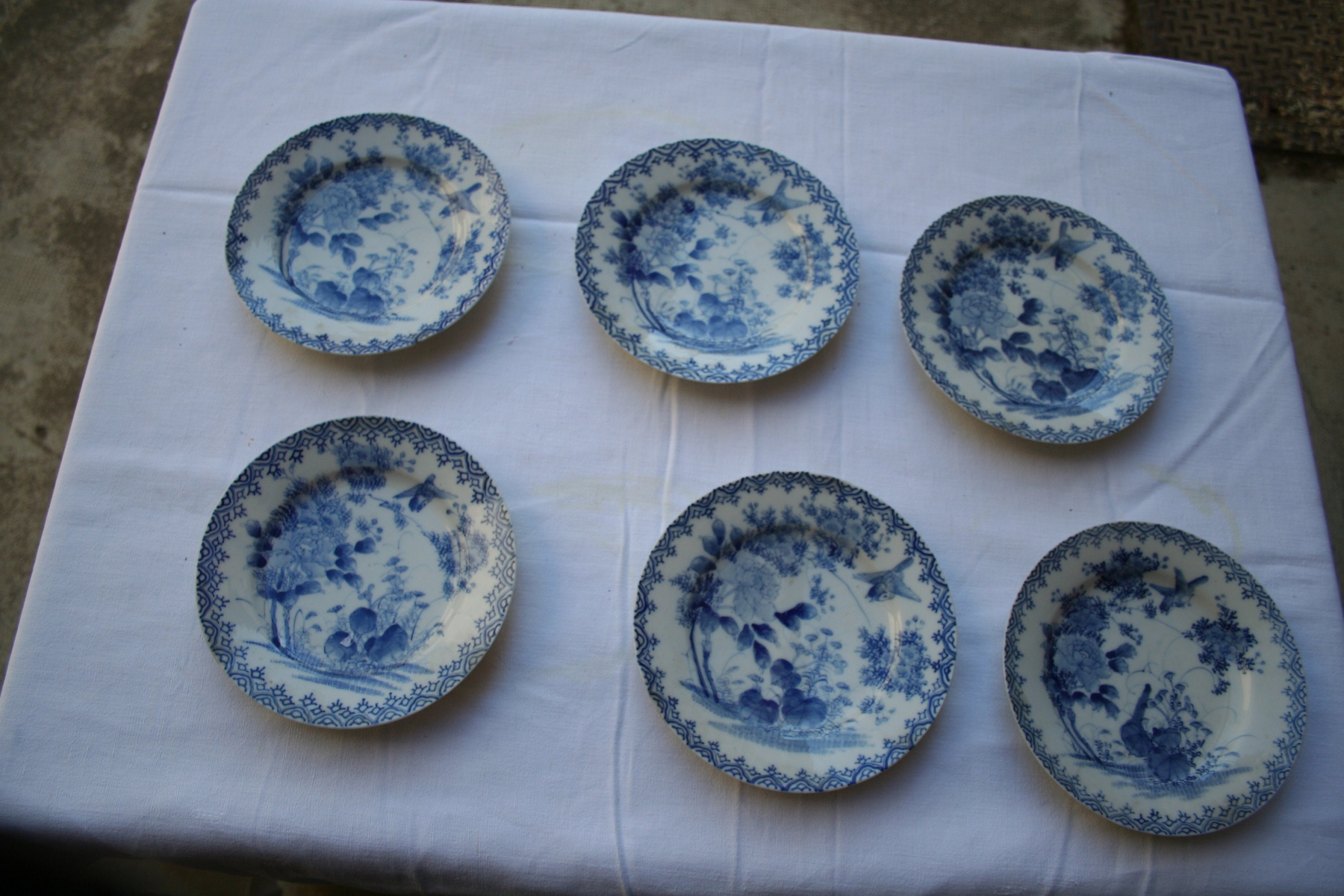 6 Assiettes à Dessert Compagnie Des Indes Porcelaine de Chine