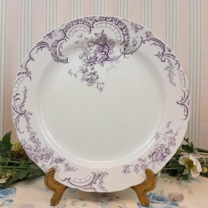 フランスアンティーク　サルグミンヌ　FLEURY 美品】フランスアンティーク サルグミンヌ FLEURY デザート皿 【公式通販】
