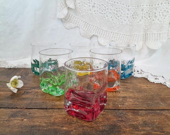 6色のウイスキーグラス - Etsy 日本