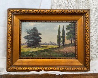 Small oil on canvas landscape
