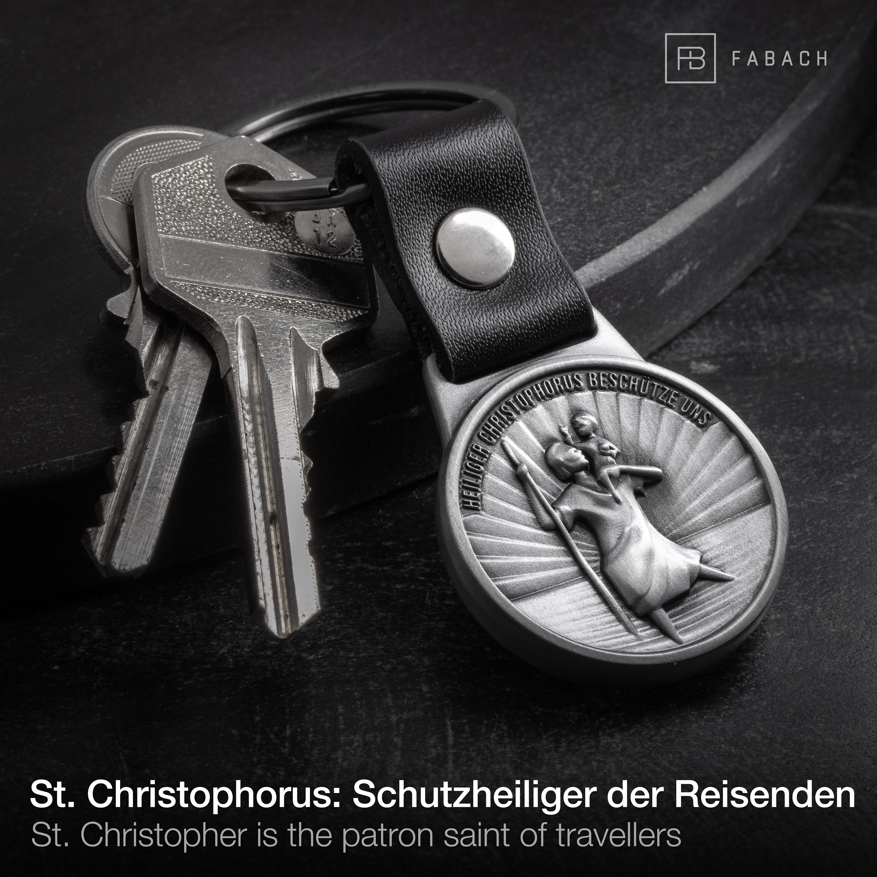 NKlaus Aufkleber 3cm Schutzpatron Christophorus Emailliert Blau