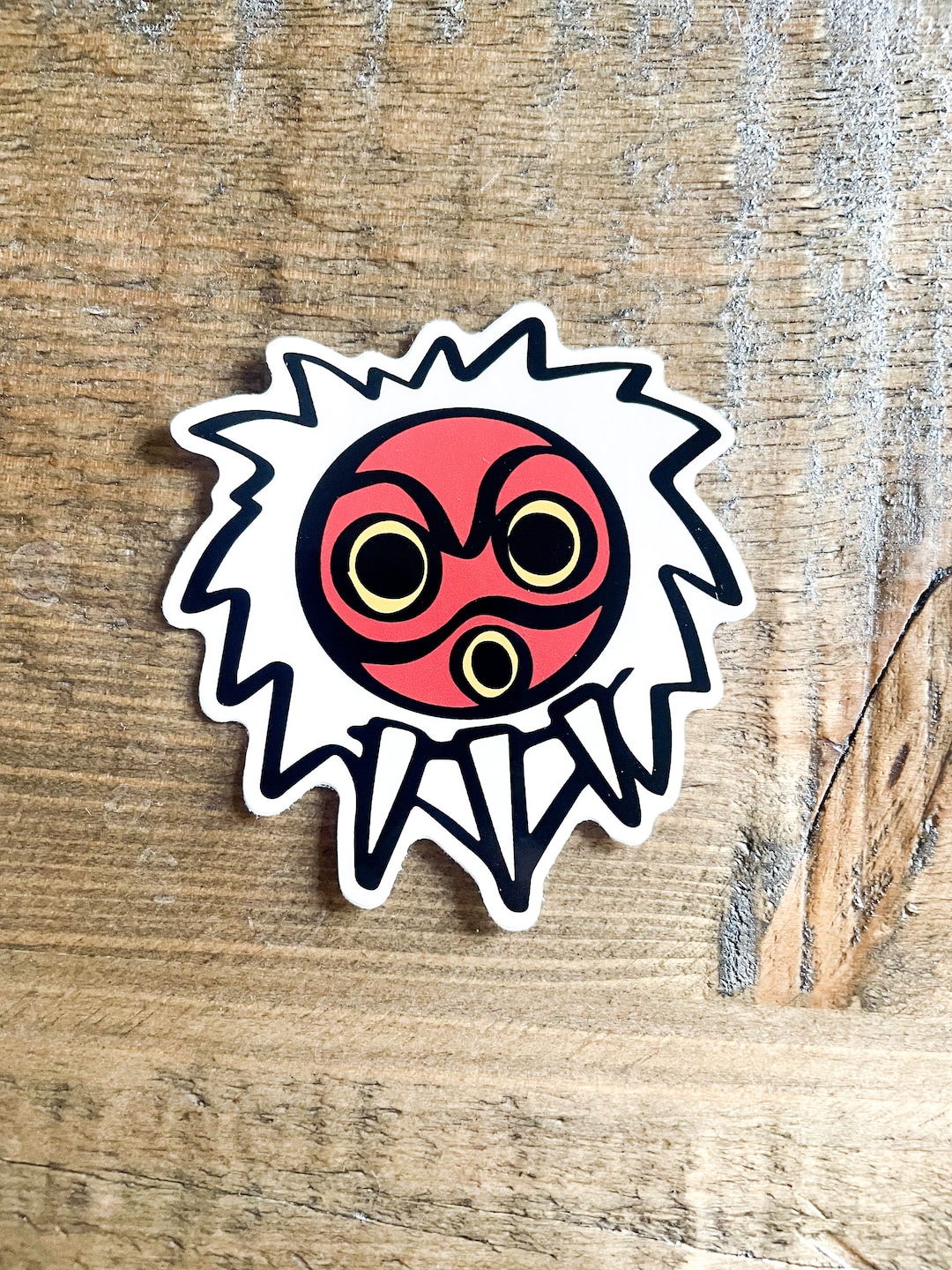 Princess Mononoke Mask Vinyl Sticker Animated Movie Kindle Water