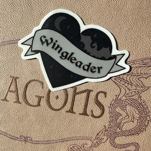 Wingleader Sweetheart Matte Vinyl Sticker | Fourth Wing Xaden Riorson Kindle Sticker