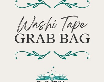May include: Washi Tape Grab Bag with a teal green floral design and the text "Magic Within" in black lettering.