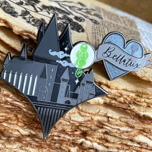 Dark Arts Wizard Castle and Sour Heart Pin