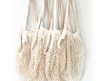 cotton net tote bag