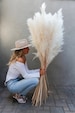 DRIED PAMPAS GRASS 4ft for decor and weddings (beige , offwhite and pink colors) 