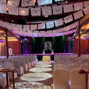 Papel picado Wedding Garland Banner Te amo - Nuestra Boda Variety Papel Picado Fiesta Wedding Flags - Mexican Hand Cut Tissue Paper Flags